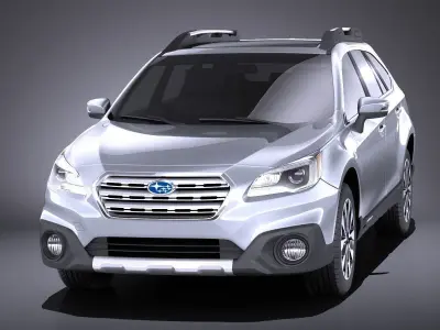 Subaru Outback 2017 VRAY 3D model