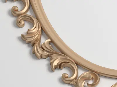 3D Model Mirror Decor element 3D print model