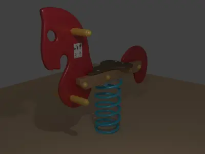 Playground asset Low-poly 3D model