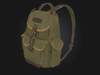 Green Adventure Pack  Essentials for Outdoor Exploration 3D model