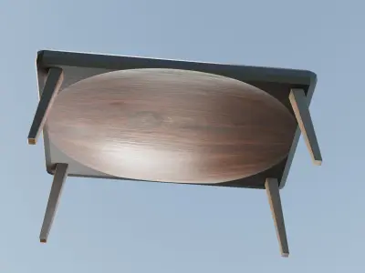 DINNER TABLE Low-poly 3D model