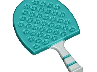 Kids Tennis Paddle Toy 3D model