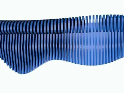 decor mural en bois  3D model