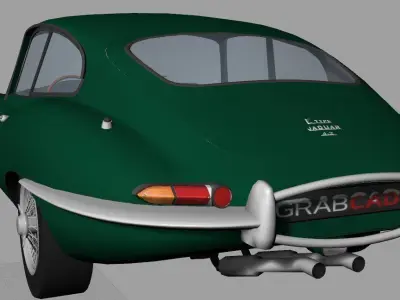 Jaguar E-Type Free 3D model