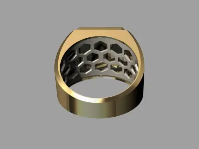 Elegant ring of the Egyptian Pharaoh 3D print model