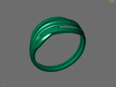 Women Plain Ring Ready STL 3DM Models Womens Rings 3D models 3D print model