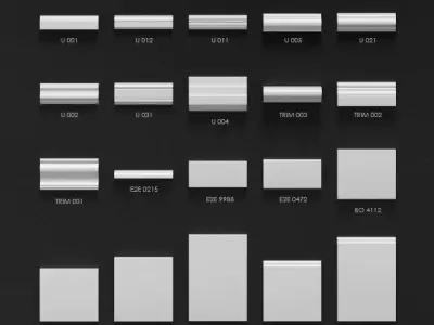 Ultrawood architectural decor 3D model