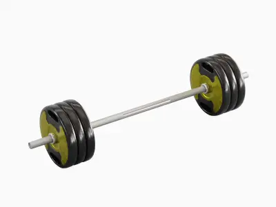 Techno Gym Barbell 04 3D model