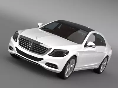 Mercedes Benz S 500 Lang Plug In Hybrid V222 2016 3D model