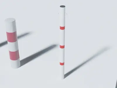 3d street poles 3d models pack Free low-poly 3D model