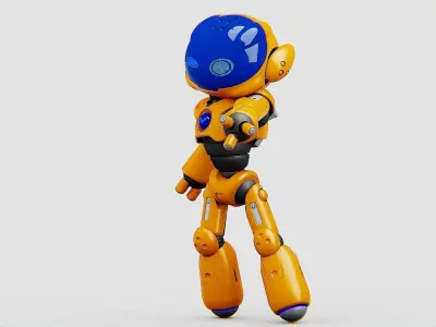 UTILITY BOT LORA Rigged for Unreal Engine - Unity - MIXAMO  3D model