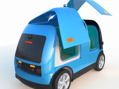 Autonomous Logistics Delivery Vehicle 3D model