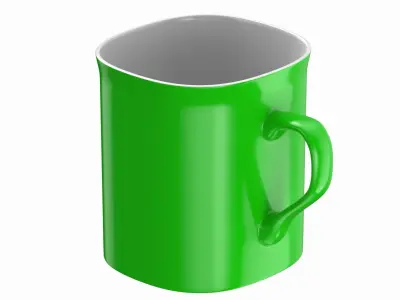 Coffee Mug Red 3D model