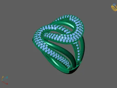 STL 3DM Print Ready Women Diamond Ring Lightweight Printable  3D print model purchase