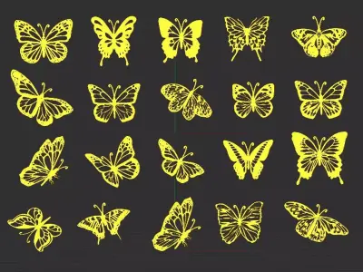 Butterfly Collection Pack  3D print model