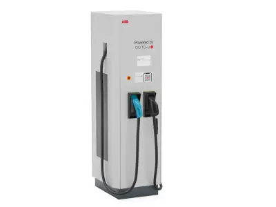 ABB Terra 124 CC EV Charger Station 3D model