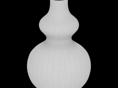 Vase37 vase with stripes 3D model