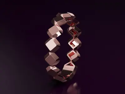 rhombus Ring Free 3D print model