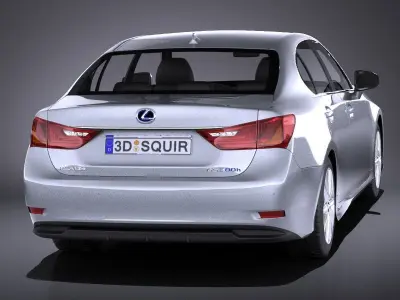 Lexus GS 300h 2015 VRAY 3D model