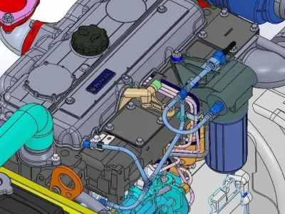 PERKINGS diesel TECHNOLOGY Free 3D model