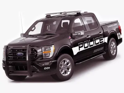 Pick-up F-150 2021 Police Responder  3D model