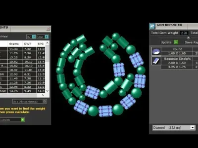 Women Earrings 3dm STL OBJ FBX Renders Details 3D print model