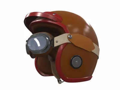 Motorcycle helmet mh-09 3D model