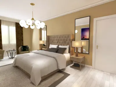 MODERN BEDROOM 3D model 15