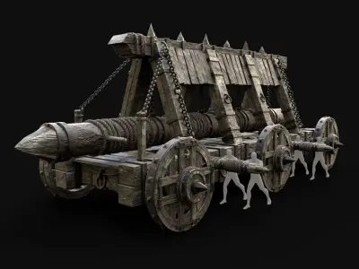 BATTERING RAM WAR MACHINE MEDIEVAL SIEGE ENGINE PACK COLLECTION