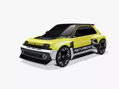 Renault 5 Turbo 3E 2027 Low-poly 3D model