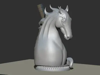 Wine holding horse  3D print model