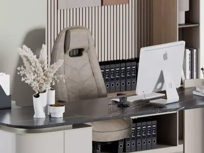Boss Desk - Office Furniture 25 3D model