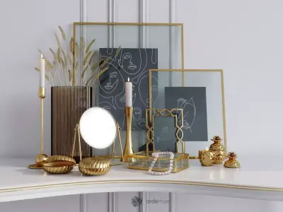 Decorative set 09 3D model