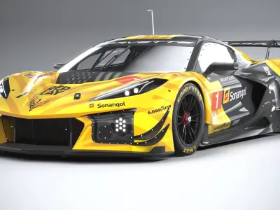Chevrolet Corvette Z06 GT3 R Competition CG 2024 3D model