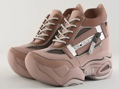 Sneakers ROSE collection 01 3D model