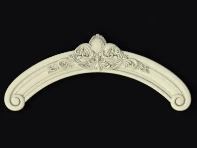 Central decor ornament for furniture 3D model 451