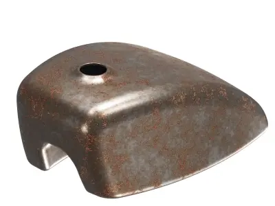 Rusty Motorcycle Fuel Tank 3D model