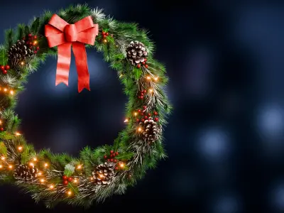 Christmas Wreath Asset Pack 3D model