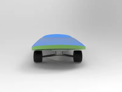 Skateboard Low-poly 3D model