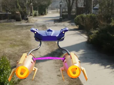 Racing kart from Star Wars Low-poly 3D model