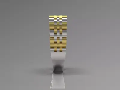 Men rolex STL 3D gold ring  model ror0040 3D print model