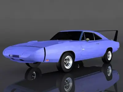 Dodge Charger Daytona Low-poly 3D model