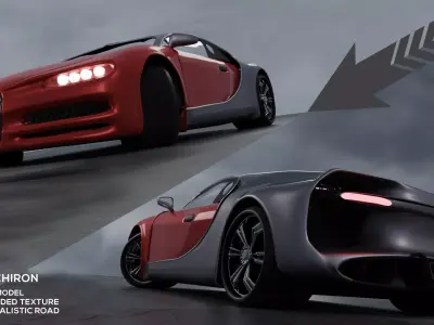 Bugatti Chiron 3D model 3D model