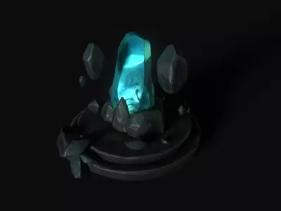 Crystal - Portal Low-poly 3D model