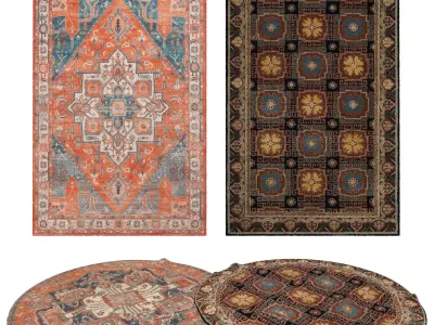 Rugs No 1014 Low-poly 3D model