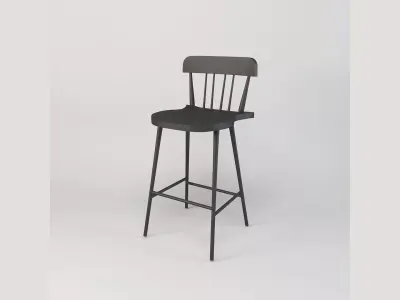 Bar Stool Counter Stool Low-poly 3D model