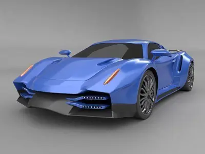 Nexeno sportscar 2nd generation 3D model
