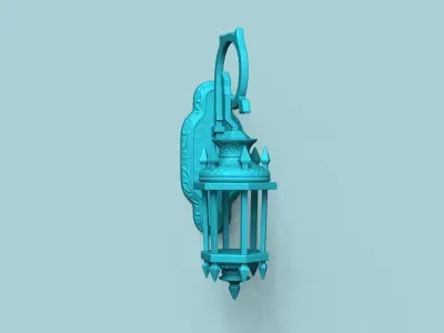 Antique Wall Light - House Halloween Decorative  3D print model
