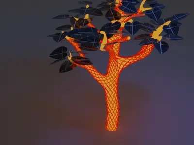 Solar Tree Free 3D model