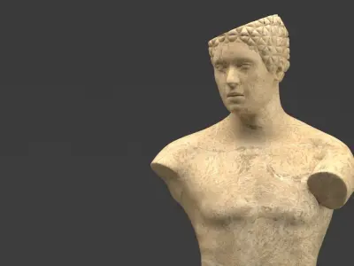 Statue landsdowne athlete 3D model